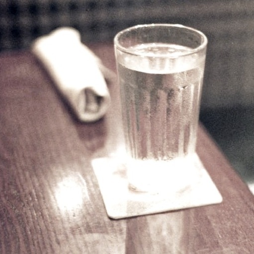 A cool glass of water